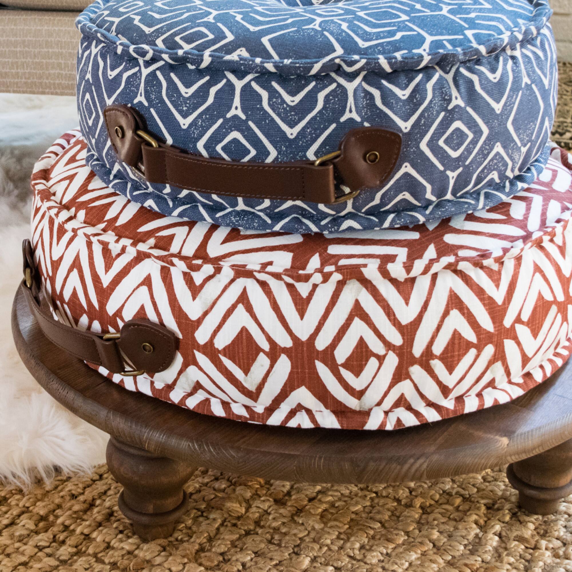 Dritz Home® Dark Brown Faux Leather Handle Set